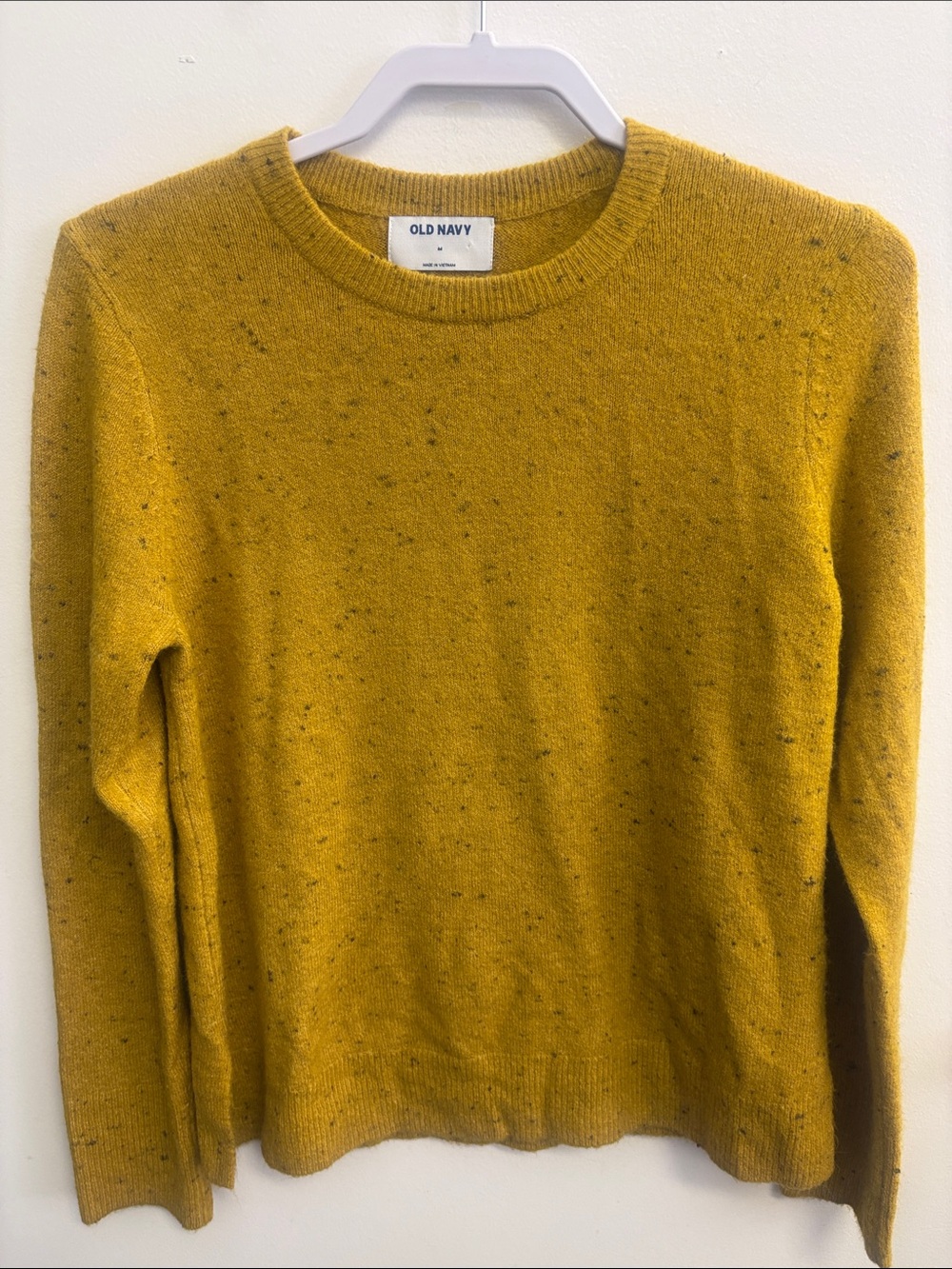 Old Navy Yellow Flecked Crewneck Sweater